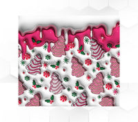 Thumbnail for Pink Christmas Trees Tumbler, 20 oz Skinny Tumbler - DECOETUMBLER-350