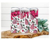 Thumbnail for Pink Christmas Trees Tumbler, 20 oz Skinny Tumbler - DECOETUMBLER-350