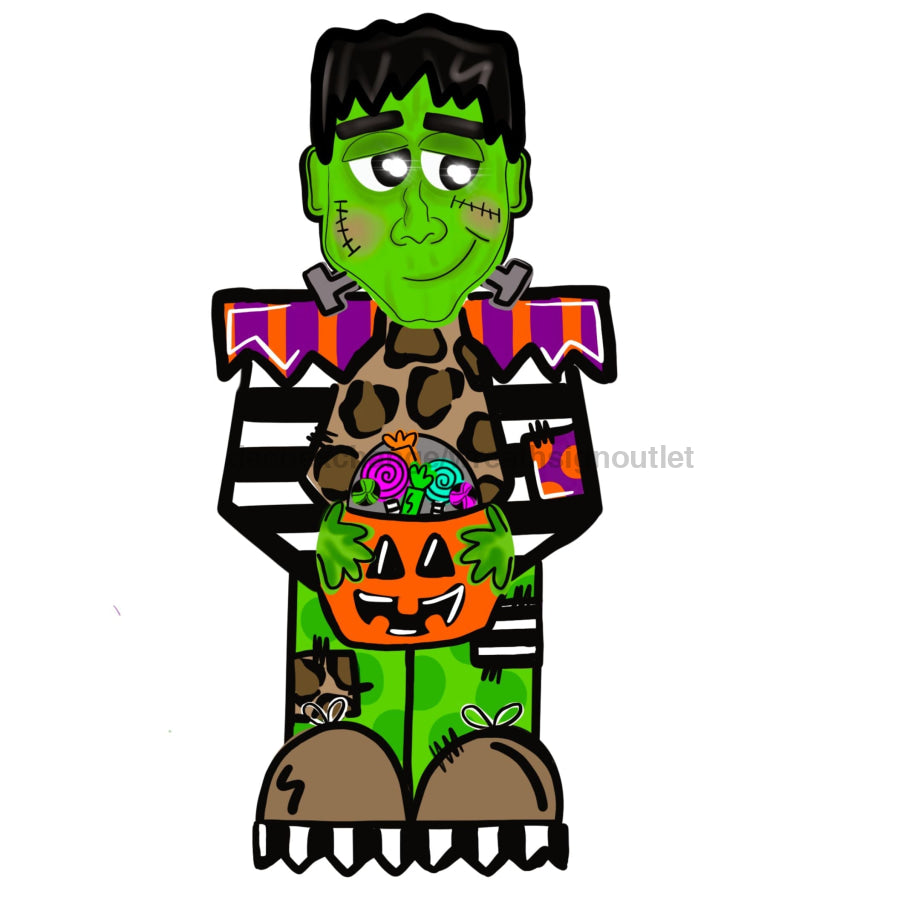 Pink Frankie Door Hanger, MJ-W-00101-DH, 22in Wood Door Hanger