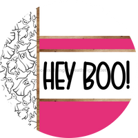 Thumbnail for Pink Ghost Door Hanger, Hey Boo Door Hanger, DCO-01943-DH, 18