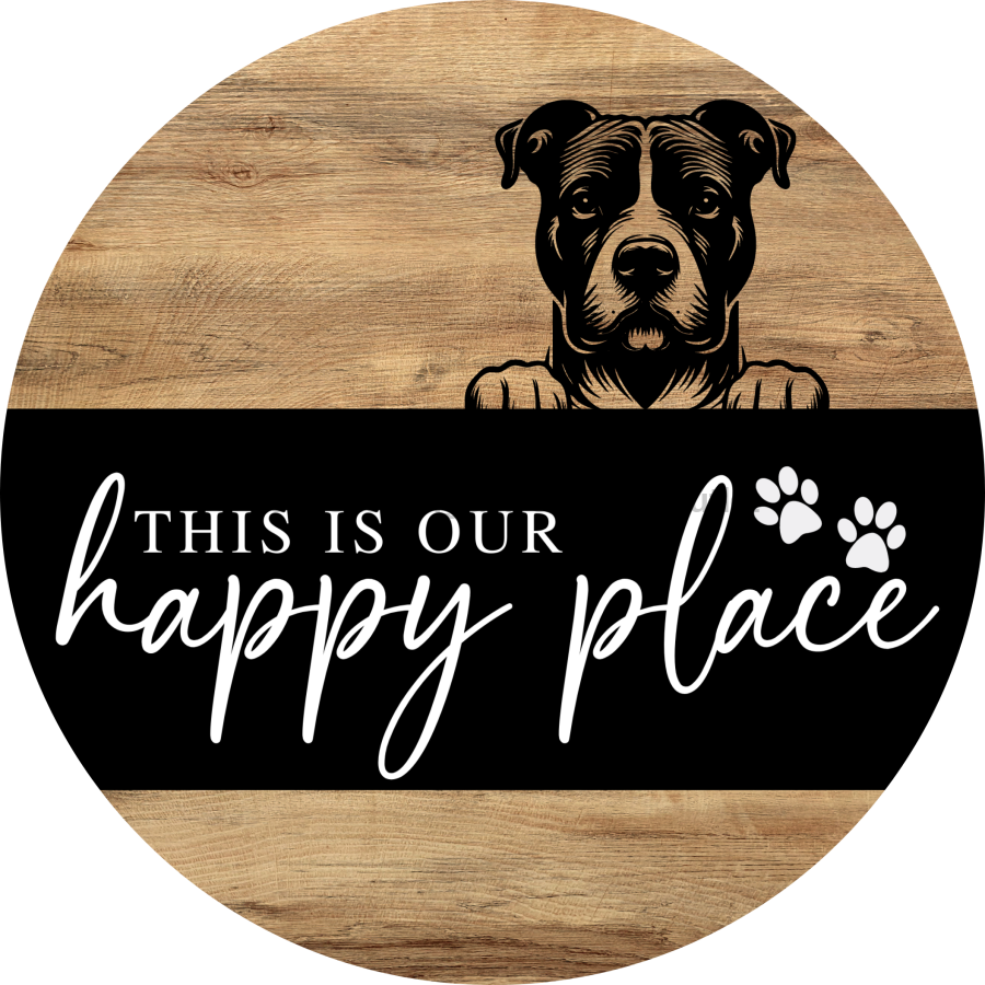 Dog Door Hanger, Hello Brought Treats Door Hanger, DCO-01975-DH, 18" Round Wood