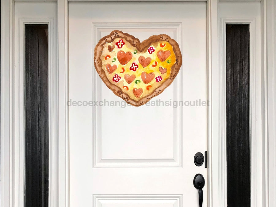 Pizza Valentine Sign Love Valentines Day Wood Sign Door Hanger Decoe-W-312 22