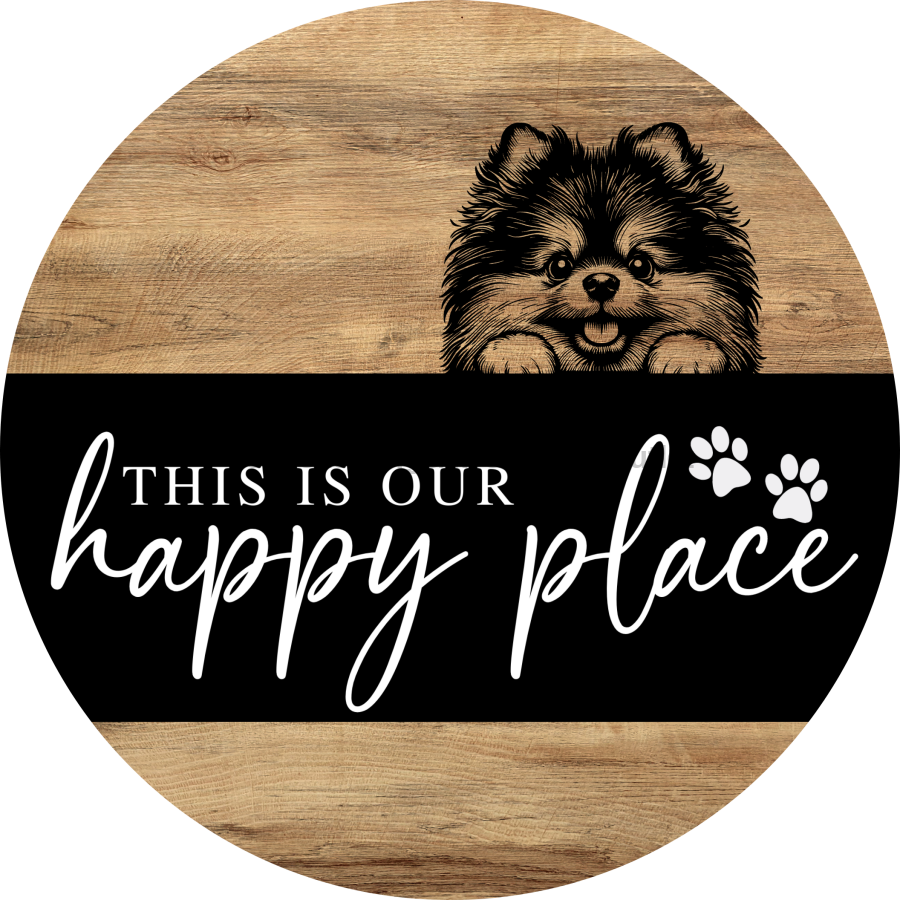 Dog Door Hanger, Hello Brought Treats Door Hanger, DCO-01975-DH, 18" Round Wood