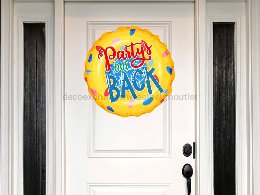 Pool Sign Summer Beach Wood Sign Door Hanger Decoe-W-235 22