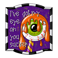 Thumbnail for Pre-Order: Halloween Sign Eye On You Wood Sign Pcd-W-050 22 Door Hanger