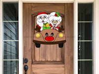 Thumbnail for Pre-Order: Mr And Mrs Claus Sign Christmas Wood Sign Cr-W-100-Dh 22 Door Hanger