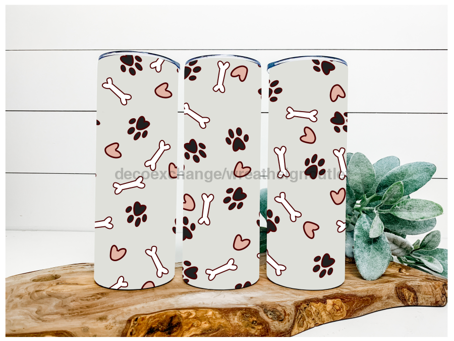 Puppy Love 20 oz Skinny Tumbler - DECOETUMBLER-062
