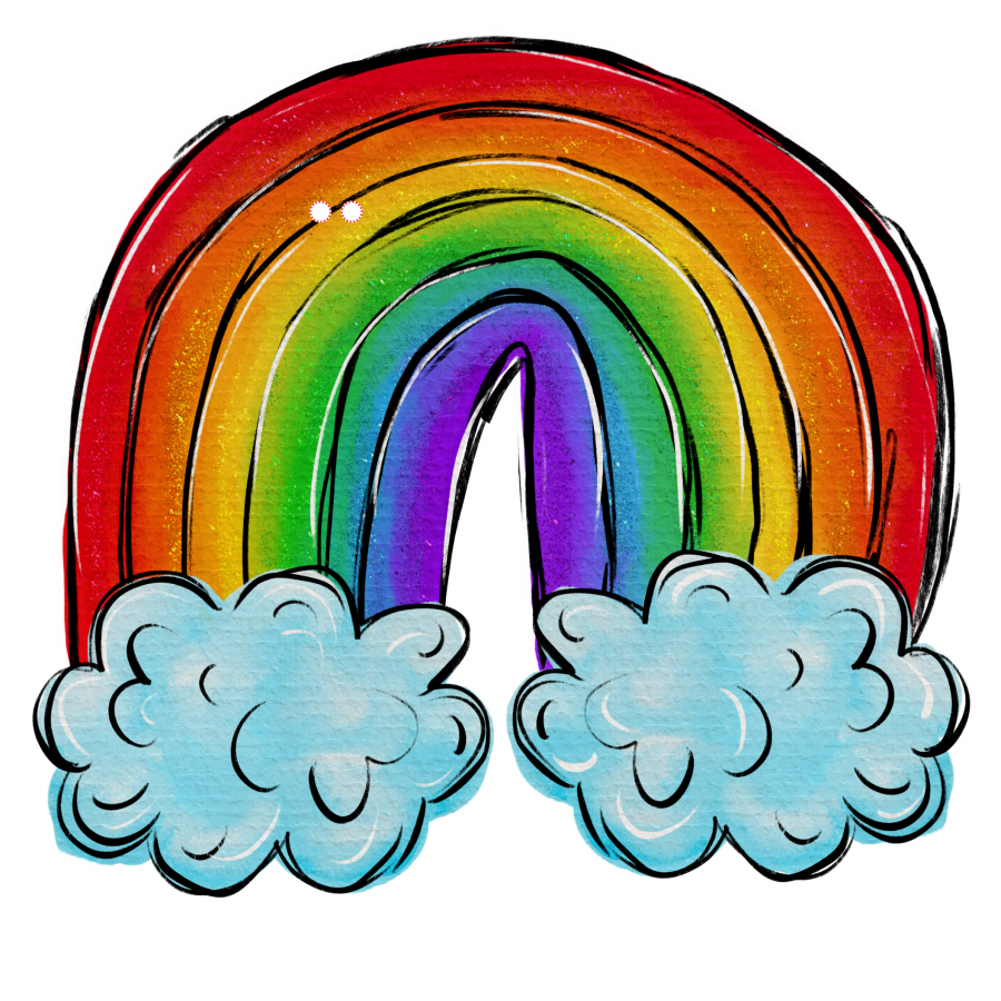Rainbow Cut Bow Holes 22" Wood Door Hanger - DECOE-W-903440-DH