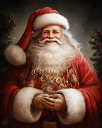 Thumbnail for Red Santa Sign Christmas Dco-00700 For Wreath 8X10 Metal