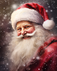 Thumbnail for Red Santa Sign Christmas Dco-00702 For Wreath 8X10 Metal