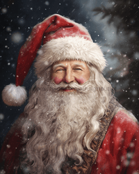 Thumbnail for Red Santa Sign Christmas Dco-00705 For Wreath 8X10 Metal