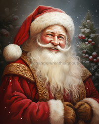 Thumbnail for Red Santa Sign Christmas Dco-00709 For Wreath 8X10 Metal