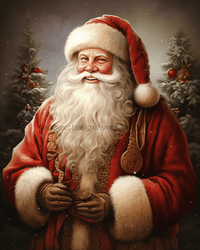 Thumbnail for Red Santa Sign Christmas Dco-00714 For Wreath 8X10 Metal