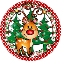 Thumbnail for Wreath Sign, Reindeer Sign, Christmas Sign, 10
