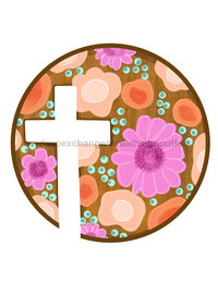 Thumbnail for Religious Cross 22" Wood Door Hanger - DECOE-W-903729-DH