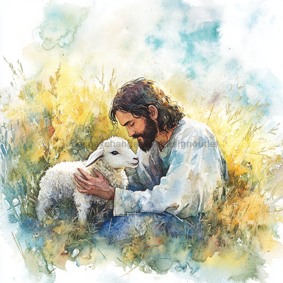 Religious Easter Sign, DCO-13464, Sign For Wreath, 10x10" Metal Sign