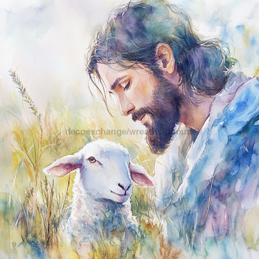 Religious Easter Sign, DCO-13471, Sign For Wreath, 10x10" Metal Sign