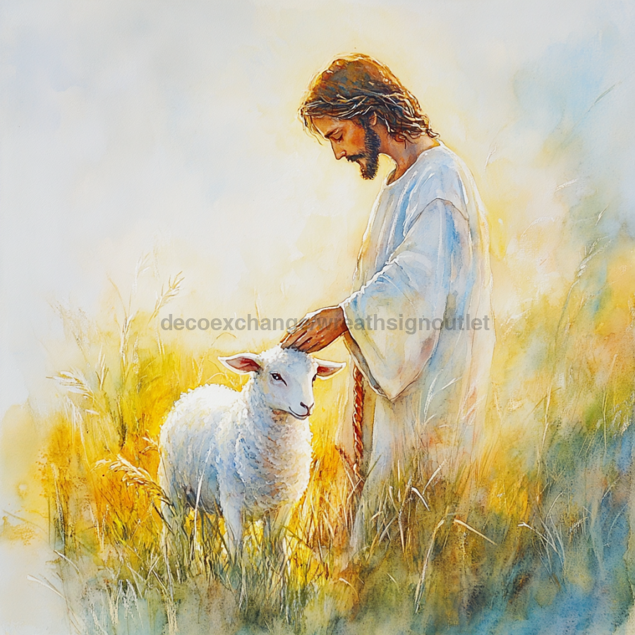 Religious Easter Sign, DCO-13478, Sign For Wreath, 10x10" Metal Sign