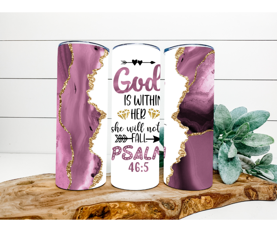Religious Tumbler, 20 oz Skinny Tumbler - DECOETUMBLER-174