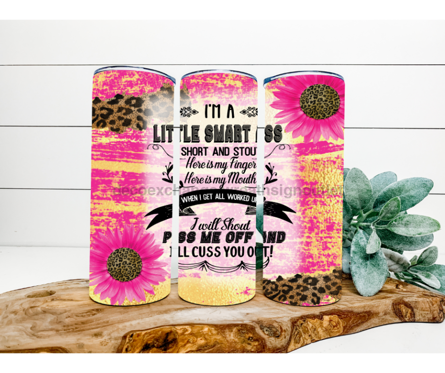 Short and Stout Funny Tumbler, 20 oz Skinny Tumbler - DECOETUMBLER-183