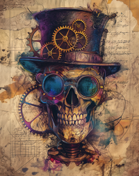 Thumbnail for Skull Sign Halloween Dco-01678 For Wreath 8X10’ Metal