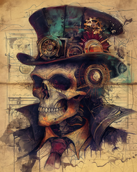Thumbnail for Skull Sign Halloween Dco-01680 For Wreath 8X10’ Metal