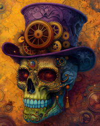 Thumbnail for Skull Sign Halloween Dco-01681 For Wreath 8X10’ Metal