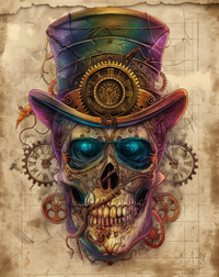 Thumbnail for Skull Sign Halloween Dco-01682 For Wreath 8X10’ Metal