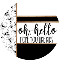 Thumbnail for Skulls Door Hanger, Hello Like Kids Door Hanger, DCO-01817-DH, 18