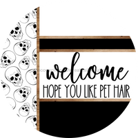 Thumbnail for Skulls Door Hanger, Welcome Pet Hair Door Hanger, DCO-01804-DH, 18