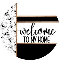 Thumbnail for Skulls Door Hanger, Welcome To My Home Door Hanger, DCO-01820-DH, 18