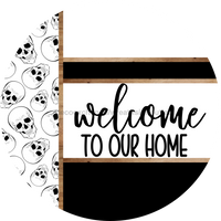 Thumbnail for Skulls Door Hanger, Welcome To Our Home Door Hanger, DCO-01803-DH, 18