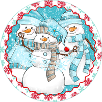 Thumbnail for Wreath Sign, Snowman Sign, Christmas Sign, 10