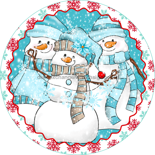 Snow Man -  90s Vintage Set of 7 Snowman Christmas Ornaments Cute