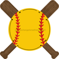 Thumbnail for Softball Sports 22" Wood Door Hanger - DECOE-W-408-DH