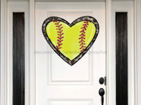 Thumbnail for Softball Sign Sports Wood Sign Door Hanger Decoe-W-148 22