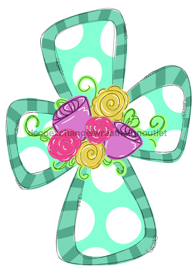 Spring Cross Sign Wood Sign Door Hanger Decoe-W-493 22