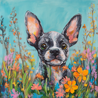 Thumbnail for Spring Dog Sign, DCO-13382, Sign For Wreath, 10x10