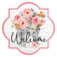 Thumbnail for Spring Welcome 22" Wood Door Hanger - DECOE-W-640-DH