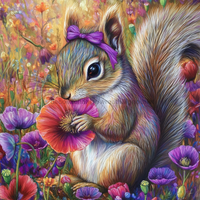 Thumbnail for Squirrel Sign, Mask Sign, SHR-00005, Sign For Wreath, 10x10in Metal Sign