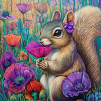 Thumbnail for Squirrel Sign, Mask Sign, SHR-00008, Sign For Wreath, 10x10in Metal Sign