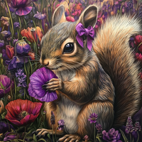 Thumbnail for Squirrel Sign, Mask Sign, SHR-00009, Sign For Wreath, 10x10in Metal Sign