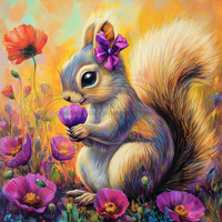Thumbnail for Squirrel Sign, Mask Sign, SHR-00010, Sign For Wreath, 10x10in Metal Sign