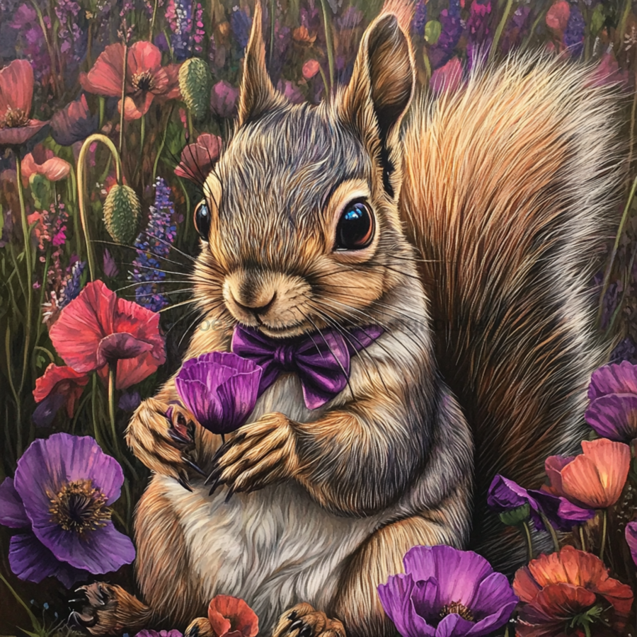 Squirrel Sign, Mask Sign, SHR-00013, Sign For Wreath, 10x10in Metal Sign