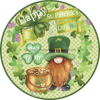 Thumbnail for Vinyl Decal, St Patricks Day Gnome Sign, 10