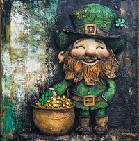 Thumbnail for St Patricks Day Sign, Leprechan Sign, DCO-02320, Sign For Wreath, 10x10 Metal Sign