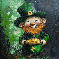 Thumbnail for St Patricks Day Sign, Leprechan Sign, DCO-02321, Sign For Wreath, 10x10 Metal Sign