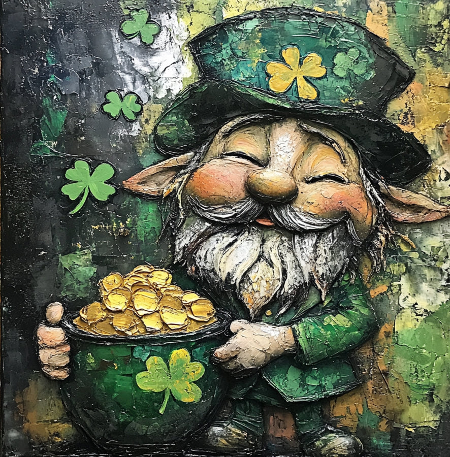 St Patricks Day Sign, Leprechan Sign, DCO-02322, Sign For Wreath, 10x10 Metal Sign