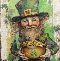 Thumbnail for St Patricks Day Sign, Leprechan Sign, DCO-02323, Sign For Wreath, 10x10 Metal Sign
