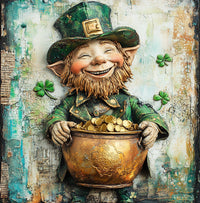 Thumbnail for St Patricks Day Sign, Leprechan Sign, DCO-02324, Sign For Wreath, 10x10 Metal Sign